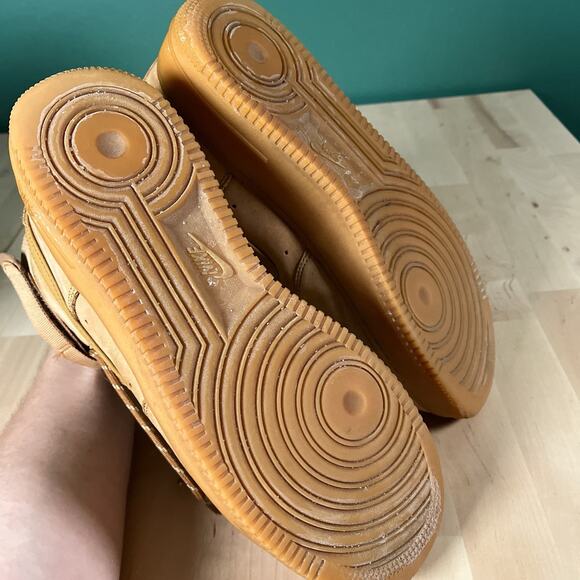 Nike Air Force 1 High '07 LV8 Flax Mens Size 10.5 Wheat Athletic Shoes Sneakers - Picture 7 of 9